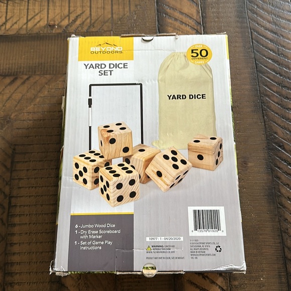 🆕JUMBO Yard Dice set! over 50 games - Beyond Outdoors includes Storage Bag! NIB - Picture 2 of 2